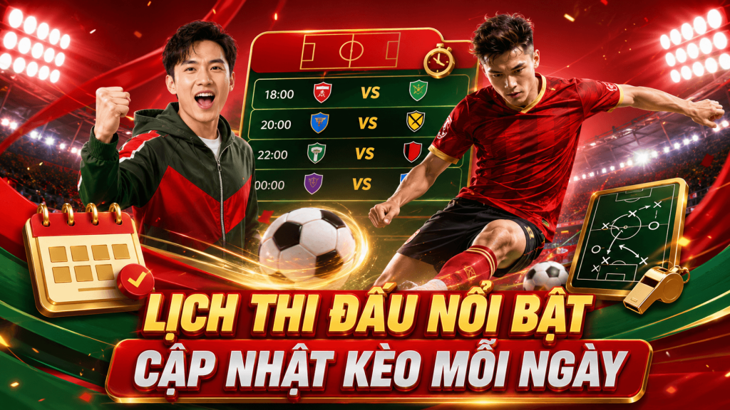 LỊCH THI ĐẤU NỔI BẬTCẬP NHẬT KÈO MỖI NGÀY
