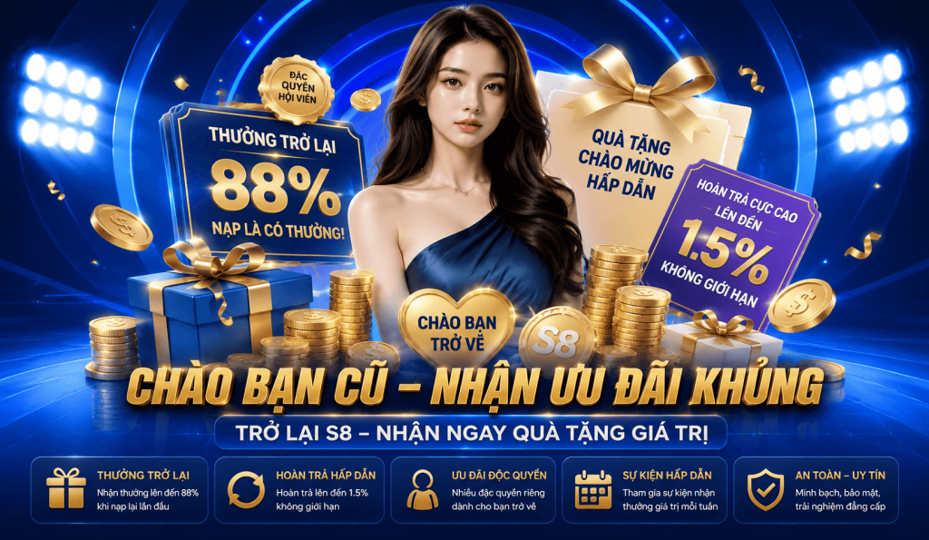 CHƯƠNG TRÌNH CHÀO MỪNG HỘI VIÊN CŨ S8,ƯU ĐÃI HẤP DẪN – THƯỞNG LỚN – QUÀ TẶNG GIÁ TRỊ KHÔNG THỂ BỎ LỠ